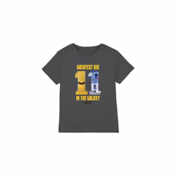 Star Wars Childrens/Kids Greatest Kid C3PO R2-D2 T-Shirt - 3-4 Years, Charcoal