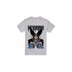 Marvel Mens X-Men Wolverine Action Shot T-Shirt - S, Sport Heather