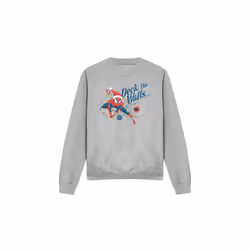 Spider-Man Unisex Adult Deck The Walls Sweatshirt - M, Sport Heather