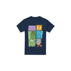 Star Wars Mens Young Jedi Adventure Blocks T-Shirt - L, Navy