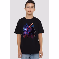 Star Wars Childrens/Kids Obi Wan Kenobi Vader Painted T-Shirt - 5-6 Years, Black