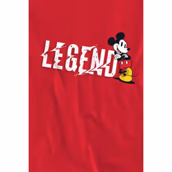 Disney Unisex Adult Legend Mickey Mouse Fathers Day Sweatshirt - S, Red