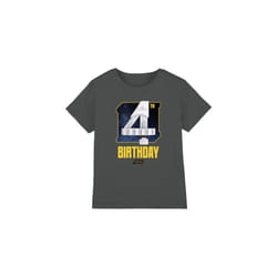 Star Wars Childrens/Kids Stormtrooper Space 4th Birthday T-Shirt - 7-8 Years, Charcoal