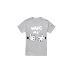 Disney Mens Hug Me Mickey Mouse Valentine's Day T-Shirt - XL, Sport Heather