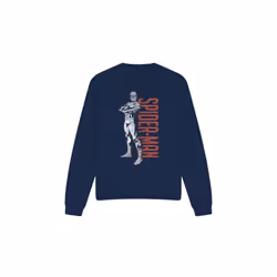 Spider-Man Unisex Adult Hero Stance Sweatshirt - L, Navy