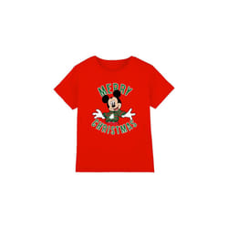 Disney Childrens/Kids Mickey Mouse Christmas Sweater T-Shirt - 12-13 Years, Red