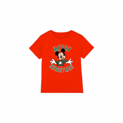 Disney Childrens/Kids Mickey Mouse Christmas Sweater T-Shirt - 3-4 Years, Red