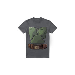 Star Wars Mens Boba Fett Costume T-Shirt - L, Charcoal