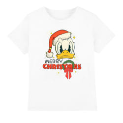 Disney Childrens/Kids Merry Christmas Donald Duck T-Shirt - 3-4 Years, White