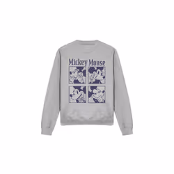 Disney Unisex Adult Mickey Mouse Pixelated Sweatshirt - XL, Sport Heather