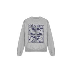 Disney Unisex Adult Mickey Mouse Pixelated Sweatshirt - XL, Sport Heather