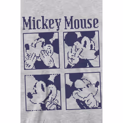 Disney Unisex Adult Mickey Mouse Pixelated Sweatshirt - XL, Sport Heather