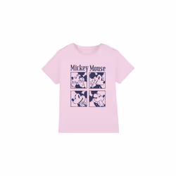 Disney Childrens/Kids Mickey Mouse Pixelated T-Shirt - 7-8 Years, Pink