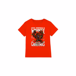 Star Wars Childrens/Kids A Wookie Little Christmas T-Shirt - 12-13 Years, Red