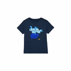 Aladdin Childrens/Kids Official Wish Granter Genie T-Shirt - 9-10 Years, Navy