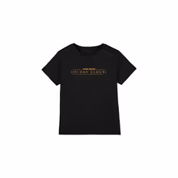 Star Wars Childrens/Kids Obi Wan Kenobi Logo T-Shirt - 12-13 Years, Black