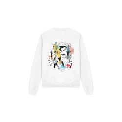 Star Wars Unisex Adult Stormtrooper Abstract Sweatshirt - M, White