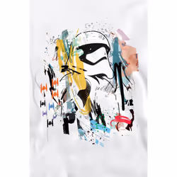 Star Wars Unisex Adult Stormtrooper Abstract Sweatshirt - M, White