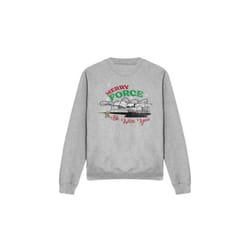 Star Wars: The Mandalorian Unisex Adult Merry Force Be With You Grogu Sweatshirt - XL, Sport Heather
