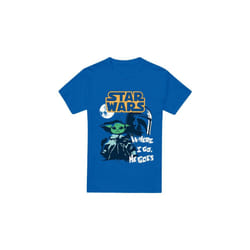 Star Wars Mens Swipe Grogu T-Shirt - L, Royal Blue