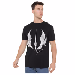Star Wars Mens Jedi Obi Wan Kenobi Shattered T-Shirt - XXL, Black