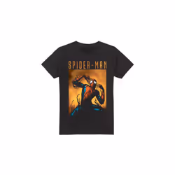 Spider-Man Mens Creeping Venom T-Shirt - S, Black