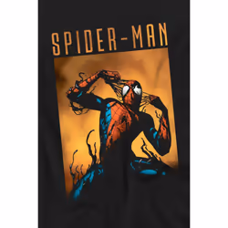 Spider-Man Mens Creeping Venom T-Shirt - S, Black