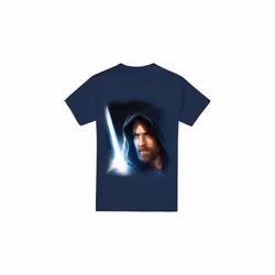 Star Wars Mens Obi Wan Kenobi Poster T-Shirt - XL, Navy
