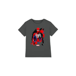Spider-Man Childrens/Kids Symbiote T-Shirt - 7-8 Years, Charcoal