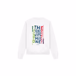 Star Wars Unisex Adult Force Is Strong Sweatshirt - L, White