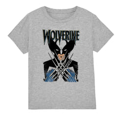 Marvel Childrens/Kids X-Men Wolverine Action Shot T-Shirt - 5-6 Years, Sport Heather