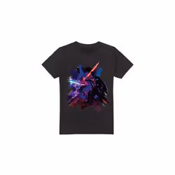 Star Wars Mens Obi Wan Kenobi Vader Painted T-Shirt - S, Black