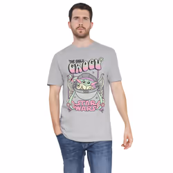 Star Wars: The Mandalorian Mens Grogu Hippie T-Shirt - XXL, Sport Heather