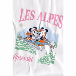 Disney Childrens/Kids Les Alpes Mickey Mouse T-Shirt - 5-6 Years, White
