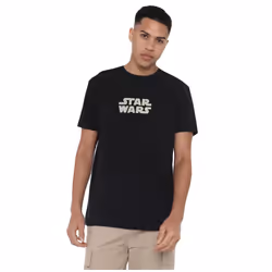 Star Wars Mens Empire Strikes Back T-Shirt - S, Black