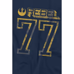 Star Wars Childrens/Kids Rebel 77 T-Shirt - 5-6 Years, Navy