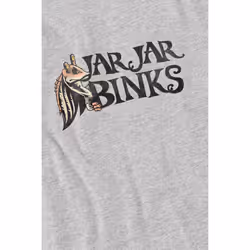 Star Wars Mens Jar Jar Binks T-Shirt - L, Sport Heather