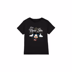 Disney Childrens/Kids German Mickey Mouse Fireworks New Year T-Shirt - 5-6 Years, Black