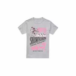Disney Mens Snowtown Ski Mickey Mouse T-Shirt - XL, Sport Heather