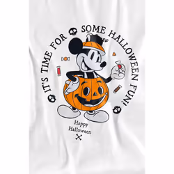 Disney Childrens/Kids Pumpking Costume Mickey Mouse T-Shirt - 3-4 Years, White
