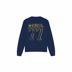 Star Wars Unisex Adult Rebel 77 Sweatshirt - L, Navy