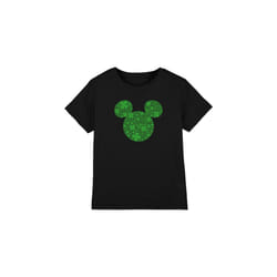 Disney Childrens/Kids Shamrock Ears Mickey Mouse St Patricks Day T-Shirt - 9-10 Years, Black