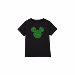Disney Childrens/Kids Shamrock Ears Mickey Mouse St Patricks Day T-Shirt - 12-13 Years, Black