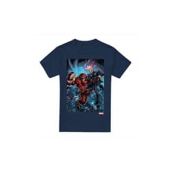 Marvel Mens X-Men Destroy Juggernaut T-Shirt - S, Navy