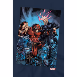 Marvel Mens X-Men Destroy Juggernaut T-Shirt - XL, Navy