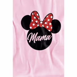 Disney Childrens/Kids Mama In Ears Minnie Mouse Mothers Day T-Shirt - 7-8 Years, Pink