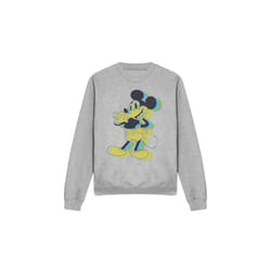 Disney Unisex Adult Trippy Mickey Mouse Sweatshirt - XL, Sport Heather