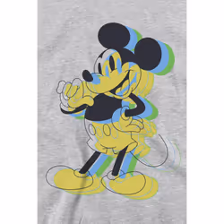Disney Unisex Adult Trippy Mickey Mouse Sweatshirt - XL, Sport Heather