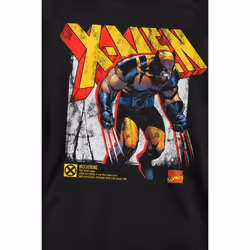 Marvel Unisex Adult X-Men Wolverine Infographic Sweatshirt - L, Black