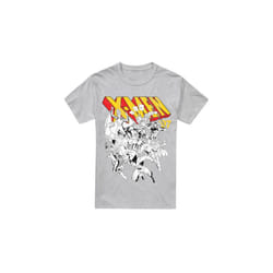 Marvel Mens X-Men Retro Team T-Shirt - XL, Sport Heather